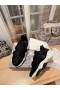Dior D-WANDER Sneakers Saintréithe Fabraic Oblique Priontáil Dubh Bán