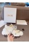 Dior Mogalra D Ceangal Sneakers Óir Bán Fabraic Rubair