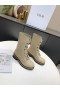 Dior Rompu Buataisí Chomhrac Cabhraithe Calfskin Beige