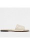 Bottega Veneta Rubair Lido Sleamhnáin Bán Lambskin Bottega Veneta Bróga