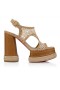 Christian Louboutin Almeja 130 Mm Espadrilles Mogalra Agus Waxed Leathar Lao Lionne