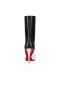 Christian Louboutin Astrilarge Booty 100 Mm Íseal Buataisí Leathair Lao Bianco Críostaí Louboutin Bróga