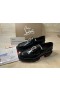 Christian Louboutin Cl Moc Lug Strass Loafers Leathar Lao Dubh Críostaí Louboutin Bróga