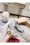 Christian Louboutin Kate Caidéil 100mm Grafach Clóite Leathar Paitinne Corcra