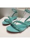 Christian Louboutin Mafaldina Sandals Maol Paitinne Leathar Gorm