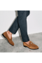 Christian Louboutin Pingin Loafers Leathar Lao Rhea Donn Bróga CL