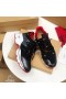 Christian Louboutin Dearg Runner Maol Sneakers Lao Suede agus Mogalra Il