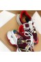 Christian Louboutin Dearg Runner Sneakers Maol Glitter Dearg Óir