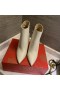 Christian Louboutin mar Sin, Kate Booty Buataisí Rúitín 85mm Calfskin Bán