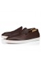 Christian Louboutin Varsiboat Bád Bróga Leathair Lao Dubh Bróga Siopa CL