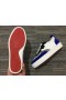Christian Louboutin Happyrui Sneakers Veau Velours agus Leathair Bán Gorm