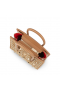 Christian Louboutin Paloma Mini Mála Tote Leathar Lao Donn