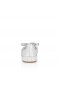 Christian Louboutin Pilouta Jane Ballerinas Spikes Specchio Leathar Silver