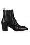 Christian Louboutin Rosalio 70 Mm Buataisí Leathair Lao Dubh Críostaí Louboutin Bróga