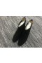 Christian Louboutin Samson Orlato Chelsea Buataisí Suede Dubh Bróga CL