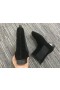 Christian Louboutin Samson Orlato Chelsea Buataisí Suede Dubh Bróga CL