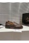 Christian Louboutin Urbino Moc Loafers Leathar Lao Donn Dorcha Críostaí Louboutin Bróga