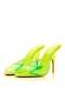 Christian Louboutin Just a Áirse Miúileanna 100mm Paitinne Leathar agus PVC Neon Buí