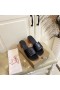 Christian Louboutin Mar Sin, Cl Mhiúil 55 Mm Miúileanna Nappa Leathar Dubh