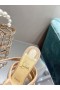 Christian Louboutin Mban Rúitín Strap Sandals 150mm Nappa Leathar Nude Bróga CL