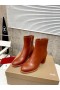 Christian Louboutin Adoxa 70mm Leathar Buataisí Rúitín Calfskin Donn Bróga CL