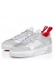 Christian Louboutin Astroloubi Strass Sneakers Lao Leathar Agus Strass Silver Bróga CL