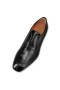 Christian Louboutin Lafitte Ar Oxford Leathair Lao Dubh Críostaí Louboutin Bróga