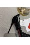 Christian Louboutin Maia Labella 100mm Caidéil Strass agus Veau Velours Black