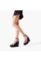 Christian Louboutin Malfadina Zeppa Sandals 120mm Calf Leathar Black
