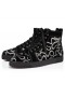 Christian Louboutin OctoLouis Strass Ard-Barr Sneakers Veilbhit Agus Strass Dubh