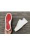Christian Louboutin Seavaste 2 Orla Falt Íseal-barr Sneakers Calf agus Fabraic Bán