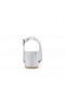 Christian Louboutin mar Sin, Jane Sling 55 Mm Sling ar Ais Caidéil Specchio Leathar Silver Bróga CL