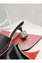 Roger Vivier Ciúb Strass Súil Miúileanna Satin Dubh