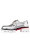 Christian Louboutin Derby Ár Georges Airgid Antispecchio