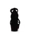Críostaí Louboutin Ardáin Movida 130 mm Dubh/lín Dubh Suede Calfskin