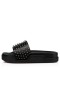 Christian Louboutin linn Snámha Spraoi Bhfear Dubh/gunna Lao Sandal