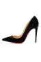 Christian Louboutin Caidéil Anjalina 100 mm Dubh/dubh Gunna Suede