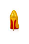 Christian Louboutin Caidéil Chick Te 100 mm Buí/lín Paitinne Buí