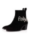Christian Louboutin Spikita Booty C Angels 70 mm Dubh Veau Velours
