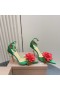 Christian Louboutin Bellarose 100 Mm Strappy Pumps Crepe Satin Green
