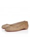 Christian Louboutin Marlougiela Strass Ballerinas Mesh And Patent Calf Leather Blush