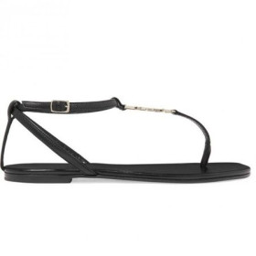 Saint Laurent Dubh Nu Pieds T-strap Sandals Saint Laurent Bróga