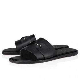 Christian Louboutin Chambelimule Mná Miúileanna Leathair Lao Dubh