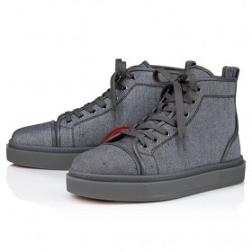 Christian Louboutin Adolon Ard-Barr Sneakers LÃnéadaigh Agus Leathair Lao Deataithe CL Bróga