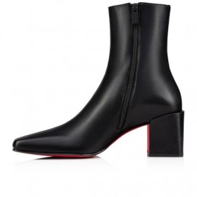 Christian Louboutin Alleo Tosaithe 40mm Íseal Buataisí Leathair Lao Dubh Bróga Siopa CL
