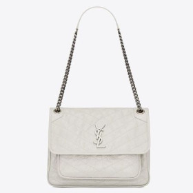 Saint Laurent Mór Niki Slabhra Mála Bán Rocach Leathar Saint Laurent Málaí