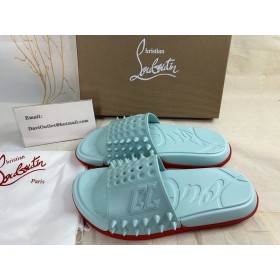 Christian Louboutin Ghlacadh Sé Éasca Miúileanna Rubair Iceberg CL Bróga