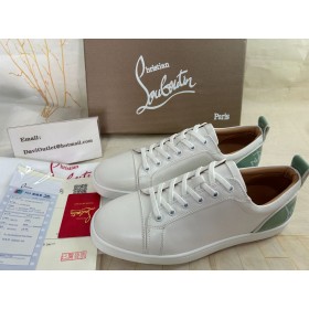 Christian Louboutin Spraoi Louis Sóisearach Sneakers Fir Leathair Lao Bán Bróga CL