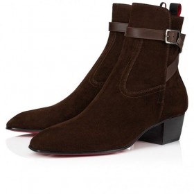Christian Louboutin Rosalio Jodhpur 40 Mm Buataisí Leathair Lao Cosme CL Bróga