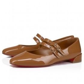 Christian Louboutin Milis Jane Ballerinas Leathar Paitinne Nude 4